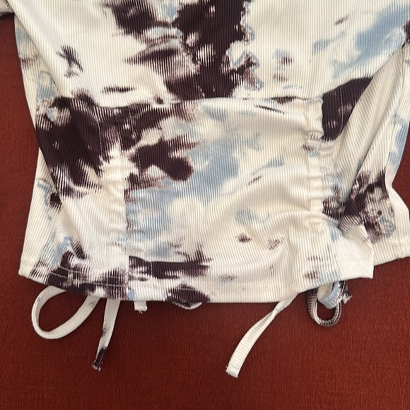CIDER tie dye long sleeve crop top - Picture 2 of 5